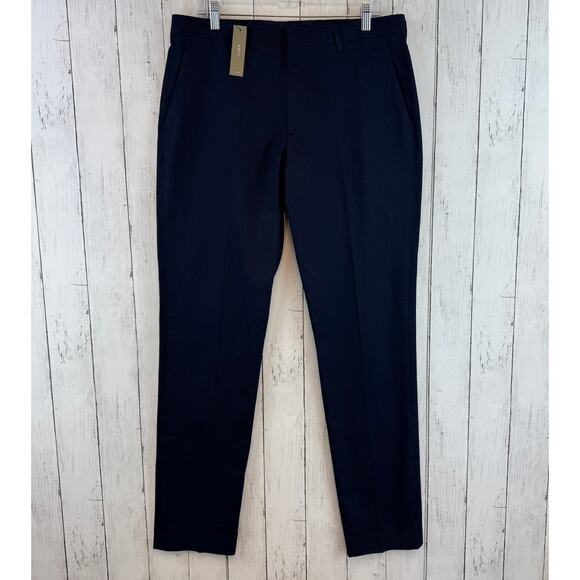 NWT J. Crew Navy Ludlow Slim-fit Suit Pant in Italian Chino AT051 Size 33 x 34 - Picture 2 of 16